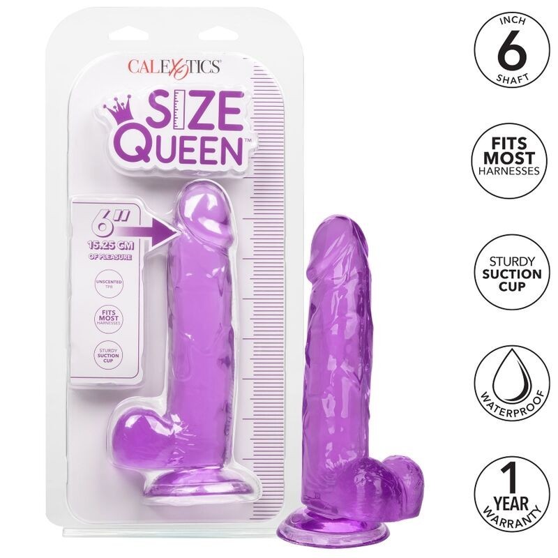 California Exotics - Dildo Regina Taglia Viola 15.3 Cm - CALIFORNIA EXOTICS - Dildo Realistici | erosidea.com