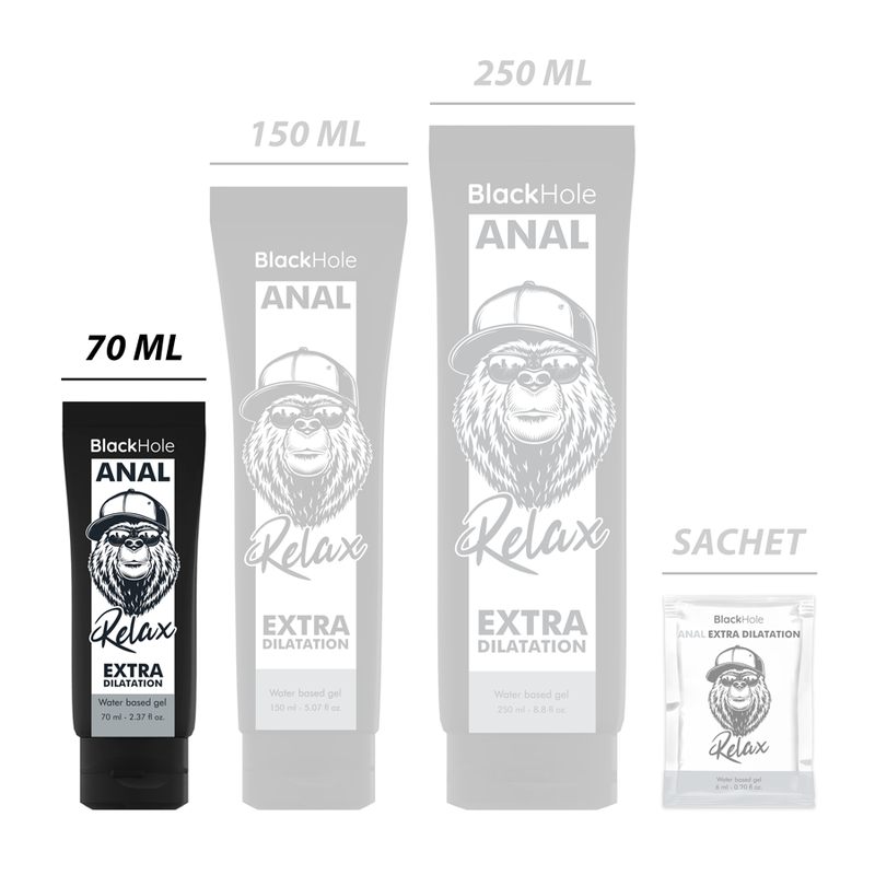Black Hole - Gel Base Acqua Dilatazione Anale 70 Ml - BLACK HOLE - Anali | erosidea.com