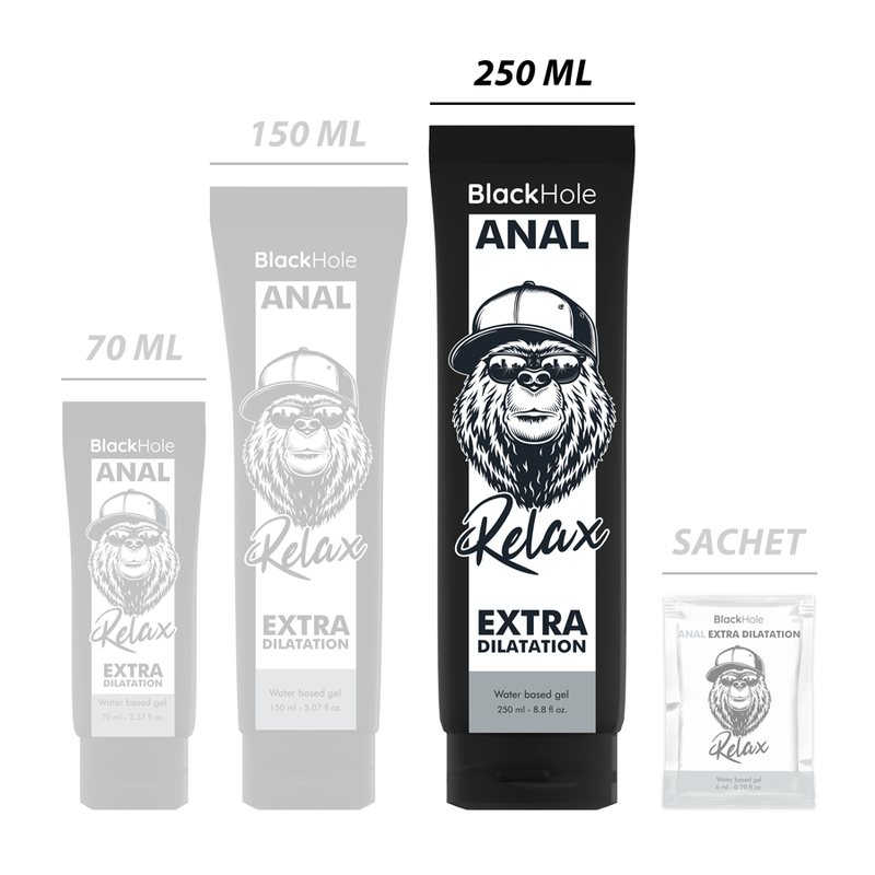 Black Hole - Gel A Base Acqua Dilatazione Anale 250 Ml - BLACK HOLE - Anali | erosidea.com
