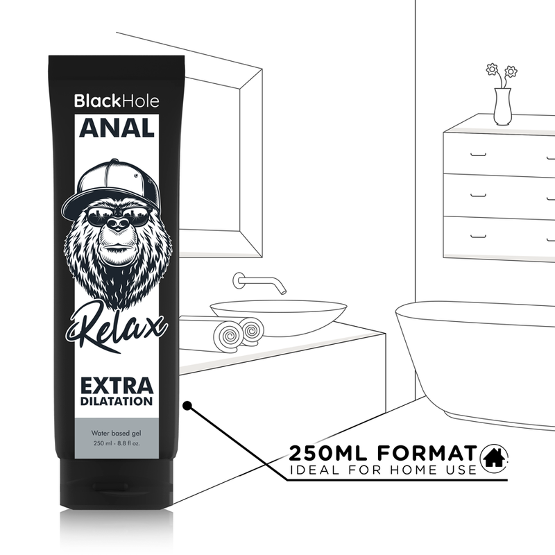 Black Hole - Gel A Base Acqua Dilatazione Anale 250 Ml - BLACK HOLE - Anali | erosidea.com