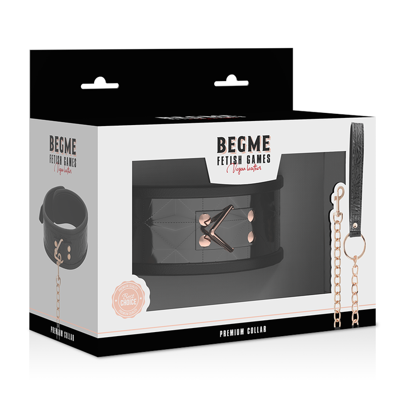 Begme - Black Edition Premium Collare In Pelle Vegana - BEGME BLACK EDITION - Collari e Guinzagli | erosidea.com