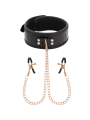 Begme - Black Edition Collare Con Morsetti Per Capezzoli - BEGME BLACK EDITION - Pinzette Capezzoli | erosidea.com