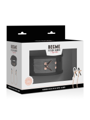 Begme - Black Edition Collare Con Morsetti Per Capezzoli - BEGME BLACK EDITION - Pinzette Capezzoli | erosidea.com