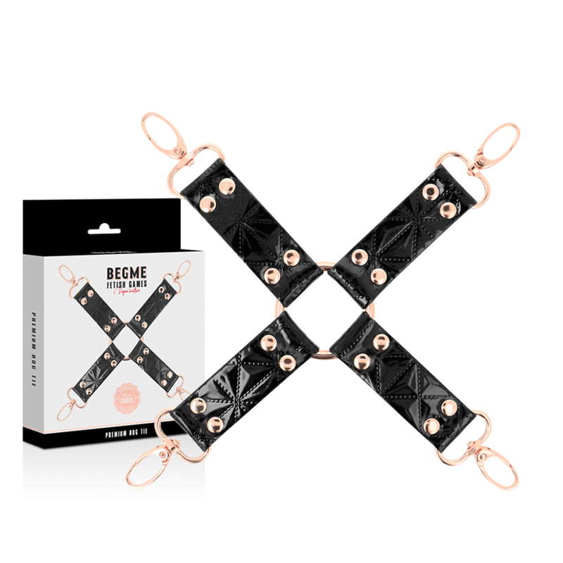 Begme - Black Edition Hog Tie In Pelle Vegan - BEGME BLACK EDITION - Costrittivi | erosidea.com