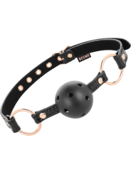 Begme - Black Edition Ball Gag Vegan In Pelle - BEGME BLACK EDITION - Ball Gag e Bavagli | erosidea.com