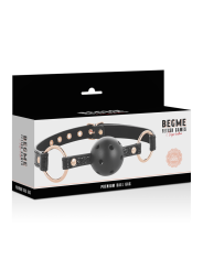 Begme - Black Edition Ball Gag Vegan In Pelle - BEGME BLACK EDITION - Ball Gag e Bavagli | erosidea.com