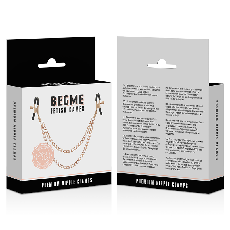 Begme - Black Edition Premium Pinze Per Capezzoli - BEGME BLACK EDITION - Pinzette Capezzoli | erosidea.com