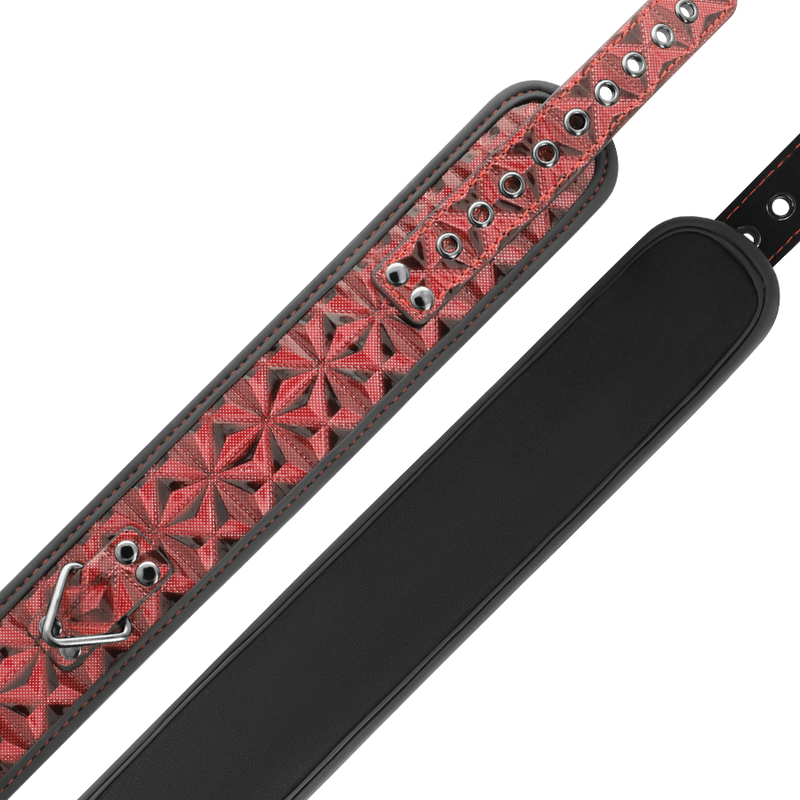 Begme - Collare In Pelle Vegana Premium Red Edition Con Fodera In Neoprene - BEGME RED EDITION - Collari e Guinzagli | erosidea.com
