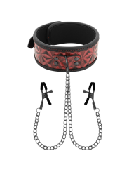 Begme - Colletto Red Edition Con Morsetti Per Capezzoli Con Fodera In Neoprene - BEGME RED EDITION - Pinzette Capezzoli | erosidea.com