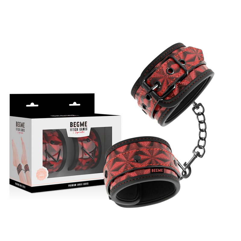 Begme - Polsini Alla Caviglia Premium Red Edition Con Fodera In Neoprene - BEGME RED EDITION - Manette e Polsini | erosidea.com