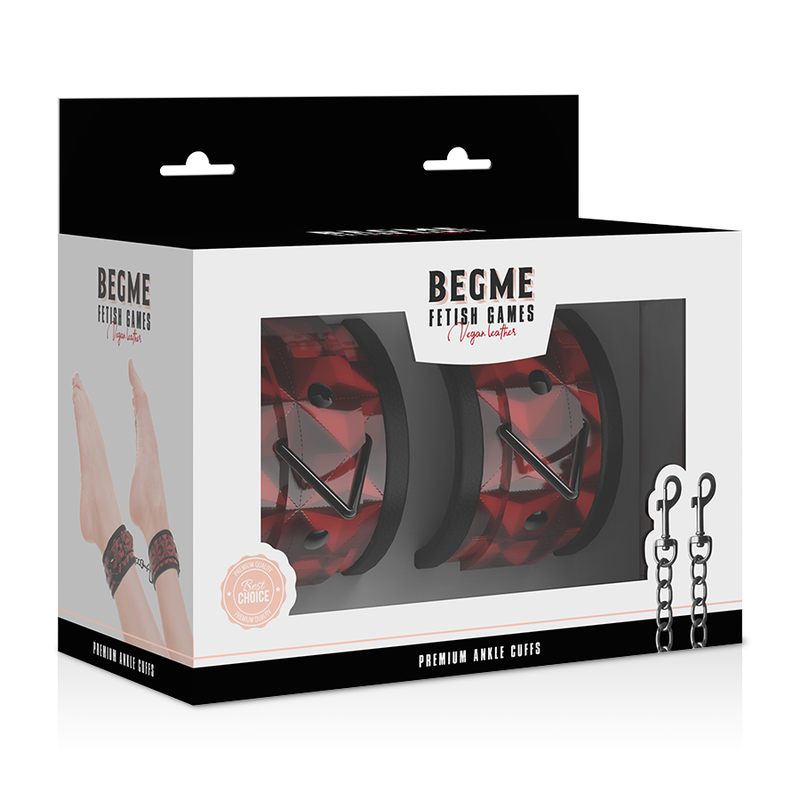 Begme - Polsini Alla Caviglia Premium Red Edition Con Fodera In Neoprene - BEGME RED EDITION - Manette e Polsini | erosidea.com