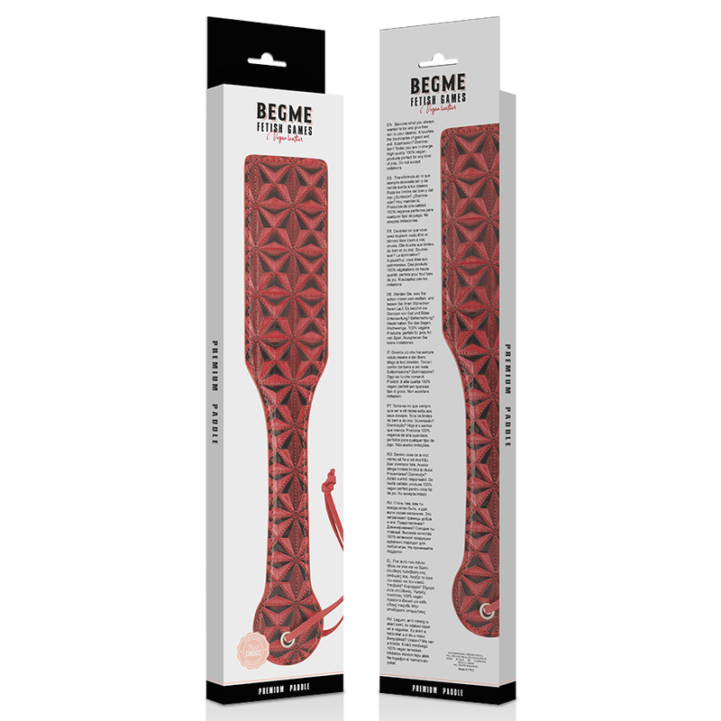 Begme - Pala In Pelle Vegana Red Edition - BEGME RED EDITION - Fruste e Sculacciatori | erosidea.com