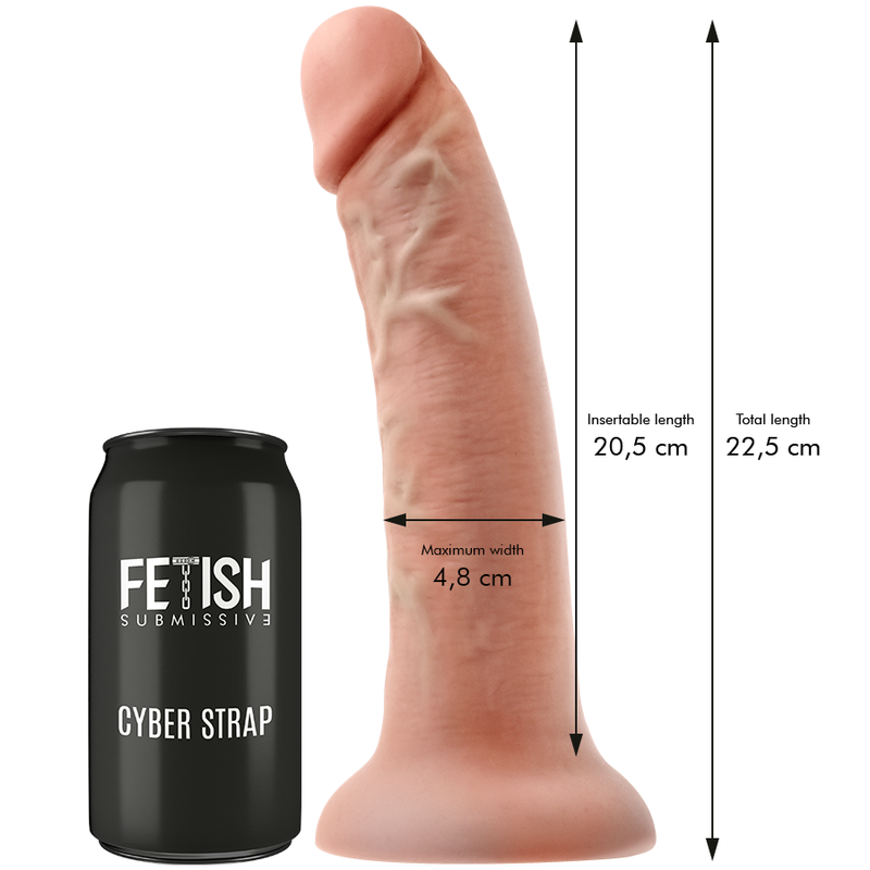 Fetish Submissive Cyber Strap - Imbragatura Con Dildo E Telecomando Tecnologia Watchme L - Fetish Submissive - Strap-on e Imbracature | erosidea.com