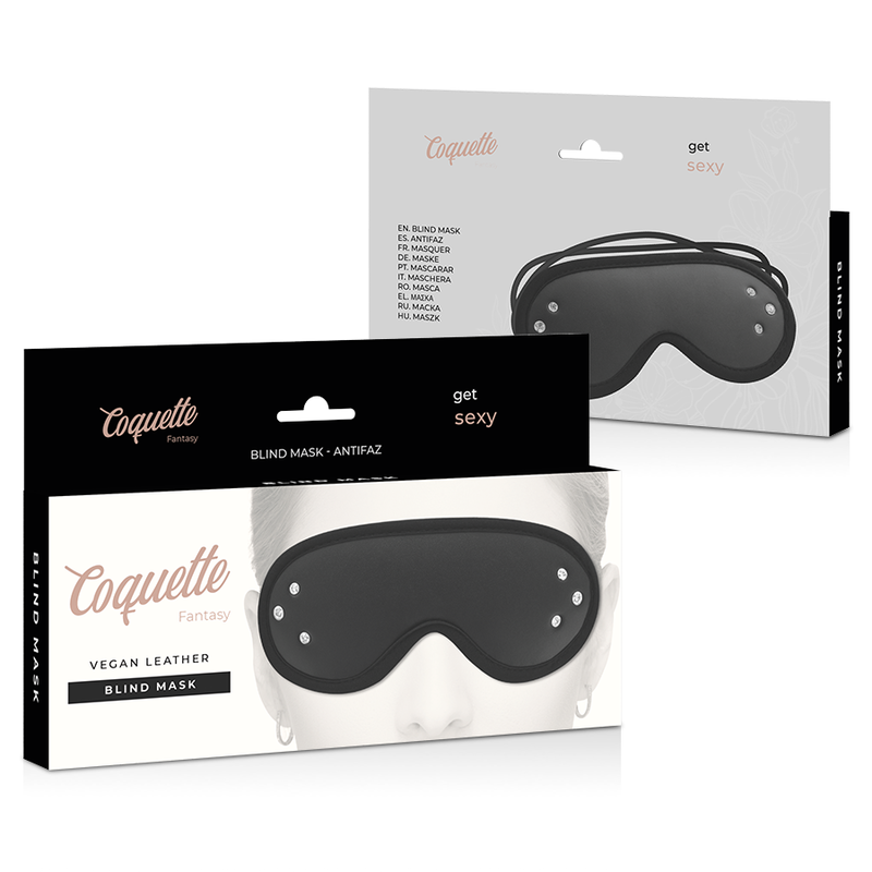 Coquette Chic Desire - Maschera Fantasia Vegana In Pelle Con Fodera In Neoprene - COQUETTE FANTASY - Maschere e Cappucci | erosidea.com