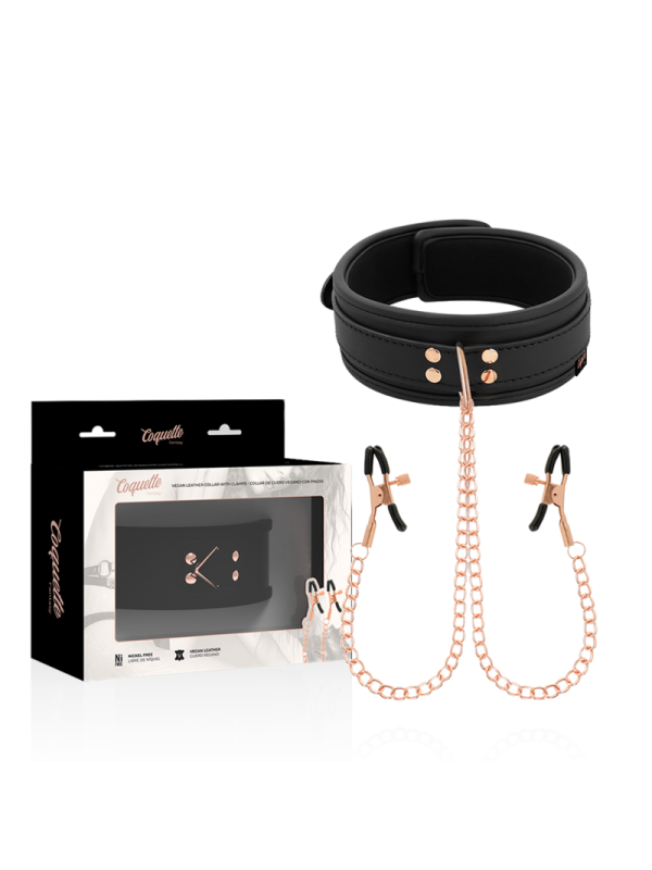 Coquette - Chic Desire Collana Con Pinza Per Capezzoli Fantasia Con Fodera In Neoprene - COQUETTE FANTASY - Pinzette Capezzoli | erosidea.com
