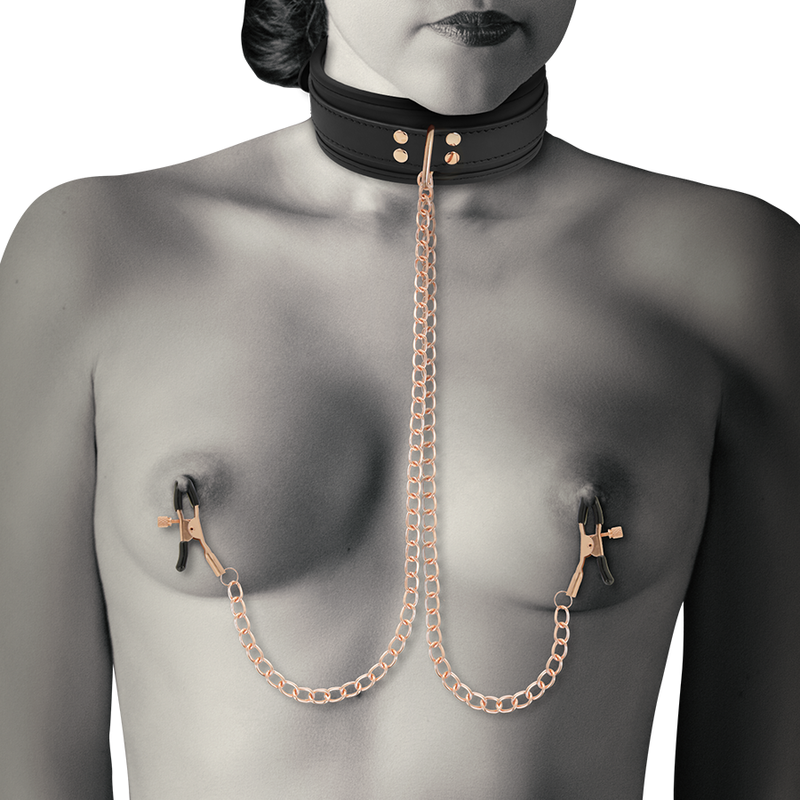 Coquette - Chic Desire Collana Con Pinza Per Capezzoli Fantasia Con Fodera In Neoprene - COQUETTE FANTASY - Pinzette Capezzoli | erosidea.com