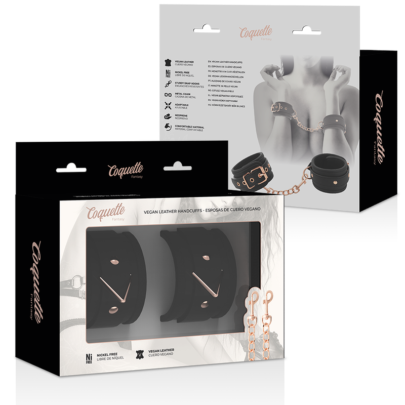 Coquette Chic Desire - Manette In Pelle Fantasia Vegana Con Fodera In Noprene - COQUETTE FANTASY - Manette e Polsini | erosidea.com