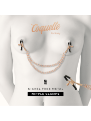 Coquette - Chic Desire Clips Per Capezzoli In Metallo Fantasia Con Catena - COQUETTE FANTASY - Pinzette Capezzoli | erosidea.com