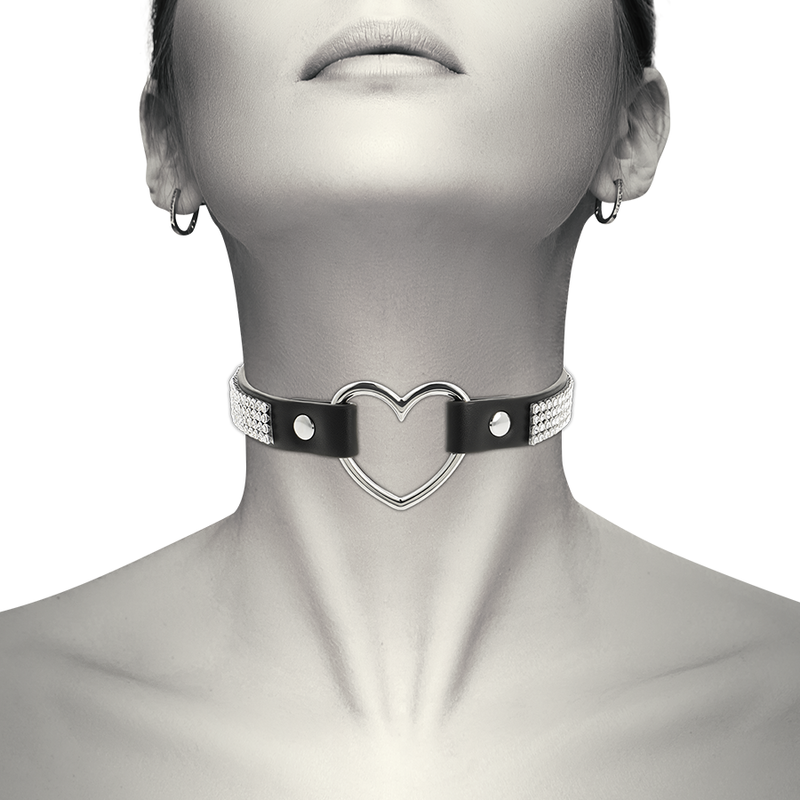 Coquette - Chic Desire Girocollo In Pelle Vegana Con Cuore - COQUETTE ACCESSORIES - Collari e Guinzagli | erosidea.com