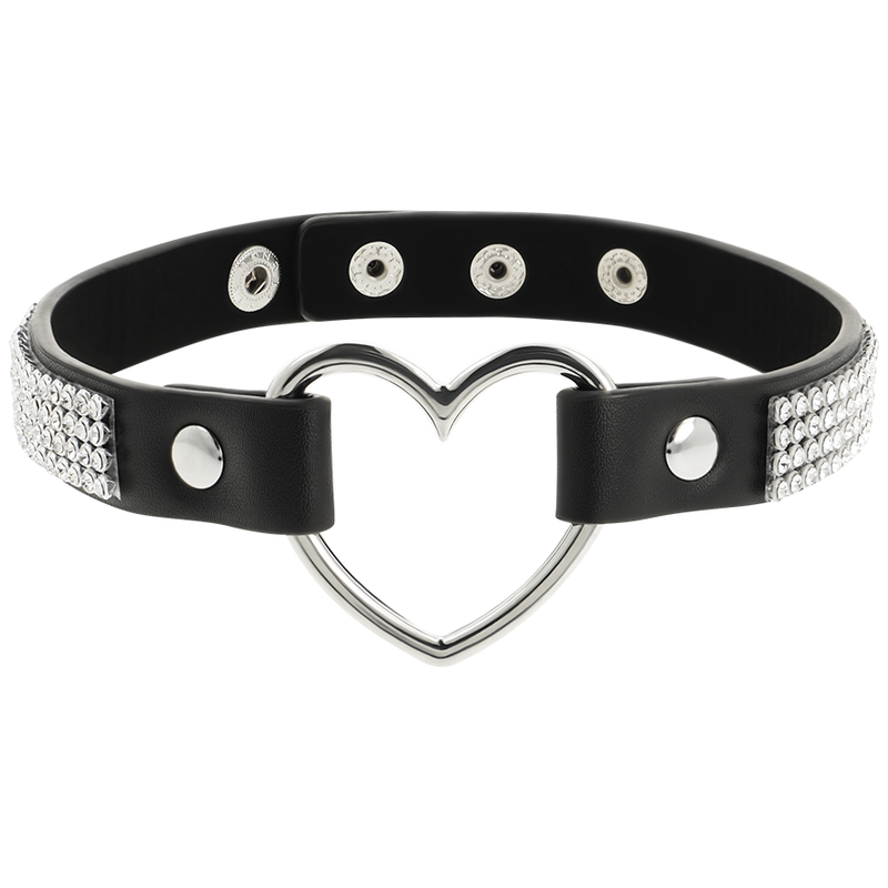 Coquette - Chic Desire Girocollo In Pelle Vegana Con Cuore - COQUETTE ACCESSORIES - Collari e Guinzagli | erosidea.com