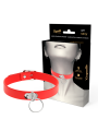 Coquette - Chic Desire Collana In Pelle Vegana Rossa Accessorio Fetish Donna - COQUETTE ACCESSORIES - Collari e Guinzagli | erosidea.com
