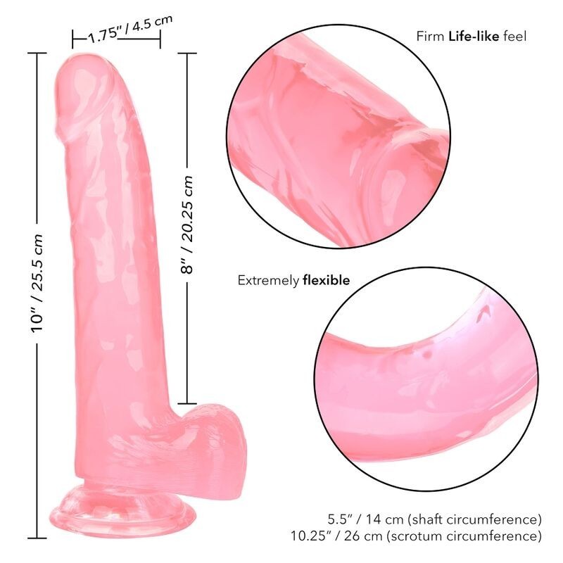 California Exotics - Dildo Regina Taglia Rosa 20.3 Cm - CALIFORNIA EXOTICS - Dildo Realistici | erosidea.com