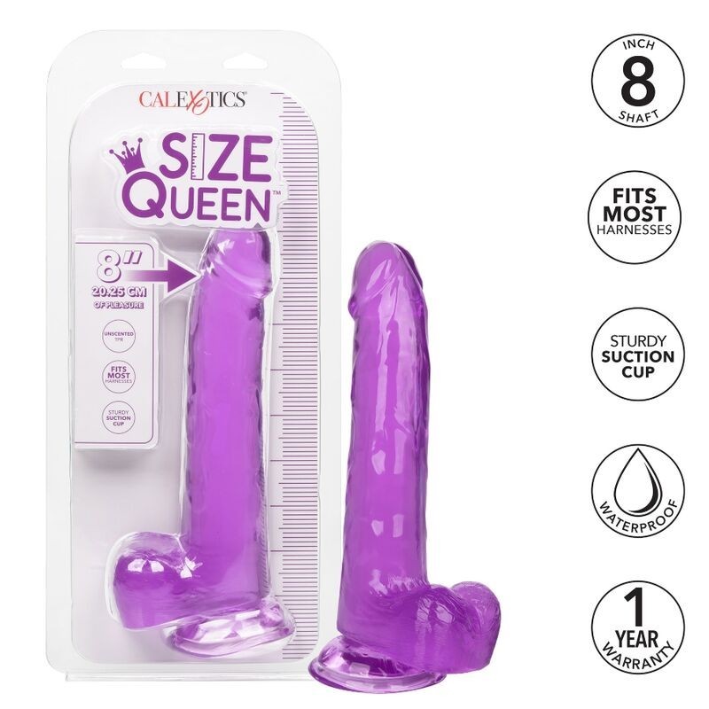 Calexotics - Dildo Regina Taglia Viola 20.3 Cm - CALIFORNIA EXOTICS - Dildo Realistici | erosidea.com
