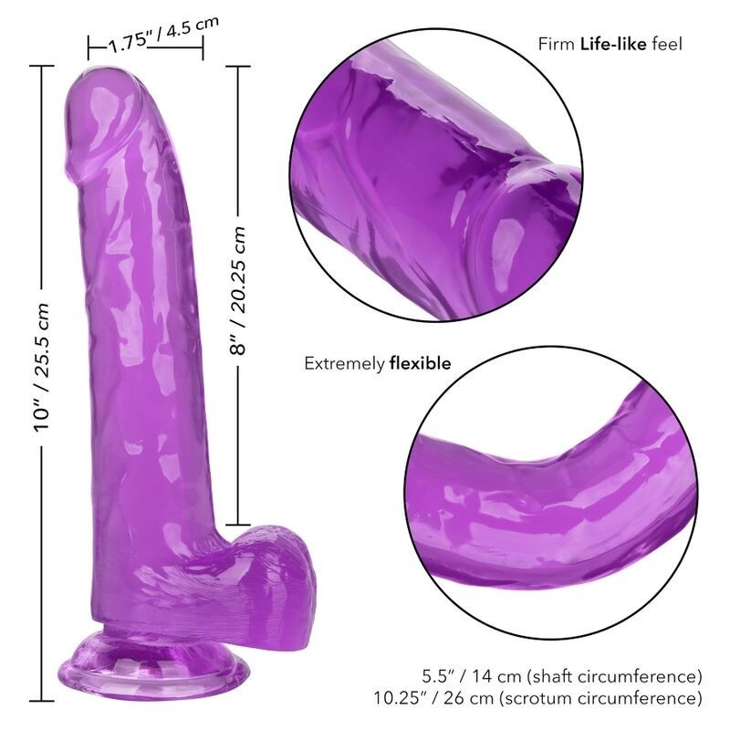Calexotics - Dildo Regina Taglia Viola 20.3 Cm - CALIFORNIA EXOTICS - Dildo Realistici | erosidea.com