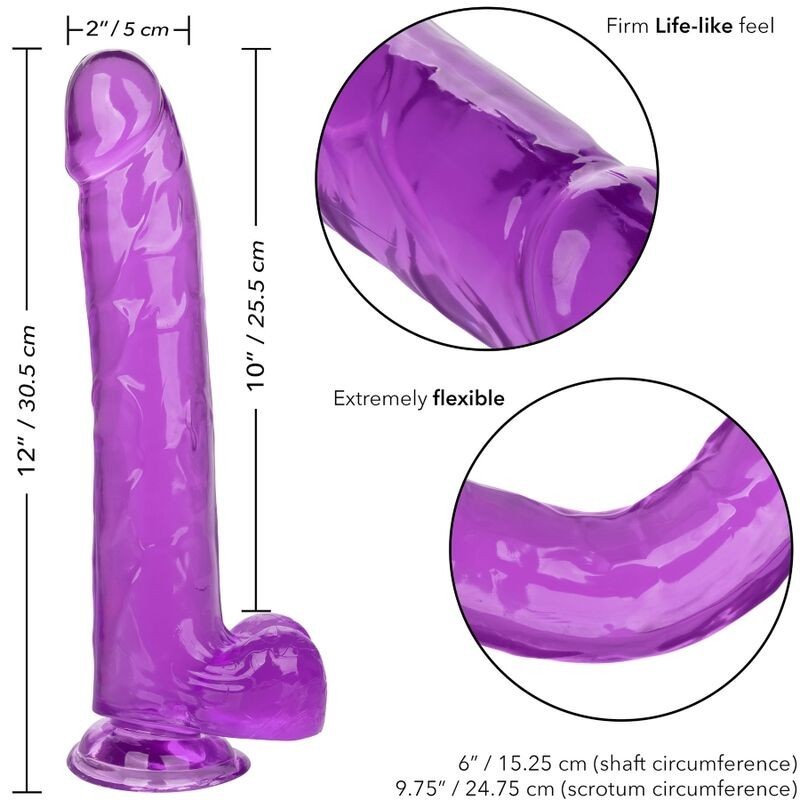 California Exotics - Dildo Regina Taglia Viola 25.5 Cm - CALIFORNIA EXOTICS - Dildo Realistici | erosidea.com