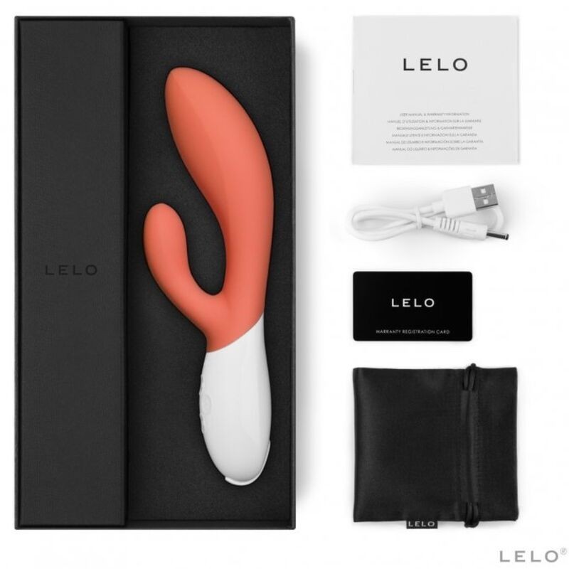 Lelo - Ina 3 Vibratore Di Lusso Rabbit Corallo - Lelo - Vibratori Rabbit | erosidea.com