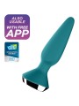 Vibratore Plug Ilicious 1 Plug Verde - SATISFYER CONNECT - Plug e Catene Anali | erosidea.com