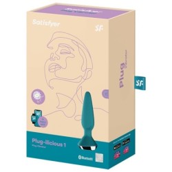 VIBRATORE PLUG ILICIOUS 1 PLUG VERDE - SATISFYER CONNECT - Plug e Catene Anali | erosidea.com
