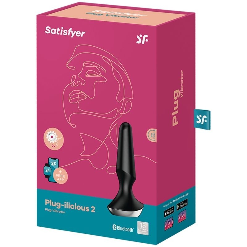 Satisfyer - Plug Ilicious 2 Plug Vibratore Nero - SATISFYER CONNECT - Plug e Catene Anali | erosidea.com