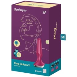 VIBRATORE PLUG ILICIOUS 2 PLUG BERRY - SATISFYER CONNECT - Plug e Catene Anali | erosidea.com