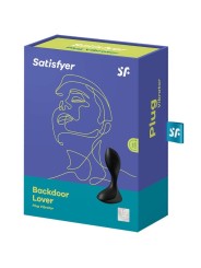 Plug Vibrante Backdoor Lover Nero - SATISFYER PLUGS - Plug e Catene Anali | erosidea.com