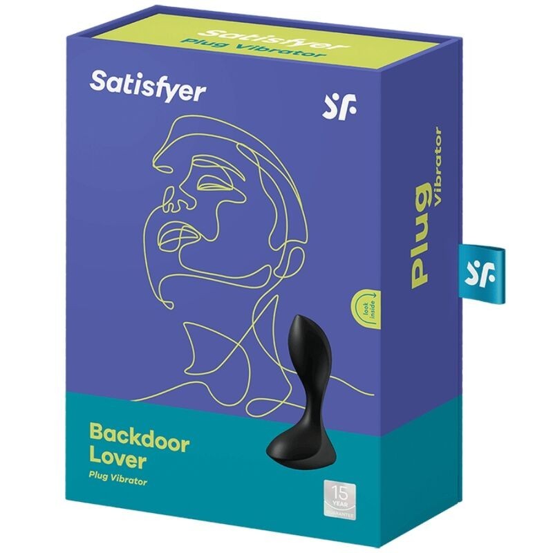 Plug Vibrante Backdoor Lover Nero - SATISFYER PLUGS - Plug e Catene Anali | erosidea.com