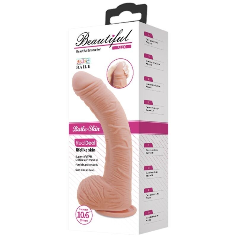 Baile Dildo Realistico In Pelle Alex 27 Cm - BAILE DILDOS - Dildo Realistici | erosidea.com