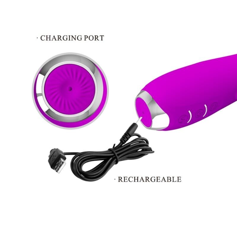 Vibratore Molly Con Rotazione Ricaricabile - PRETTY LOVE - Vibratori | erosidea.com