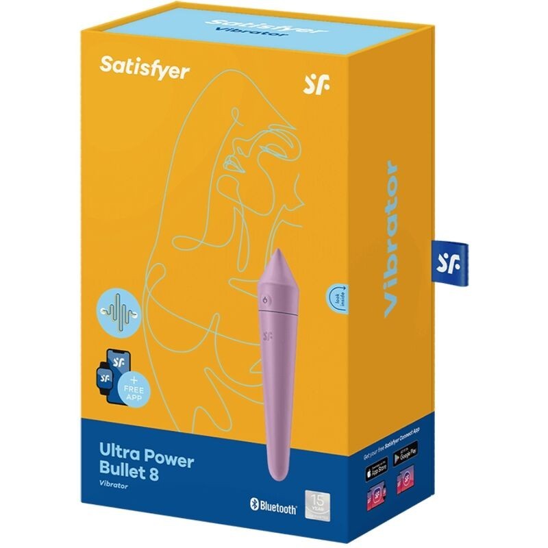 Ultra Power Bullet 8 Lilla - SATISFYER CONNECT - Vibratori con App | erosidea.com