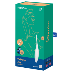 VIBRATORE TWIRLING JOY CLITORIDE TIP BIANCO - SATISFYER CONNECT - Vibratori | erosidea.com