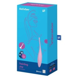 VIBRATORE TWIRLING JOY CLITORIDE TIP ROSA - SATISFYER CONNECT - Vibratori | erosidea.com