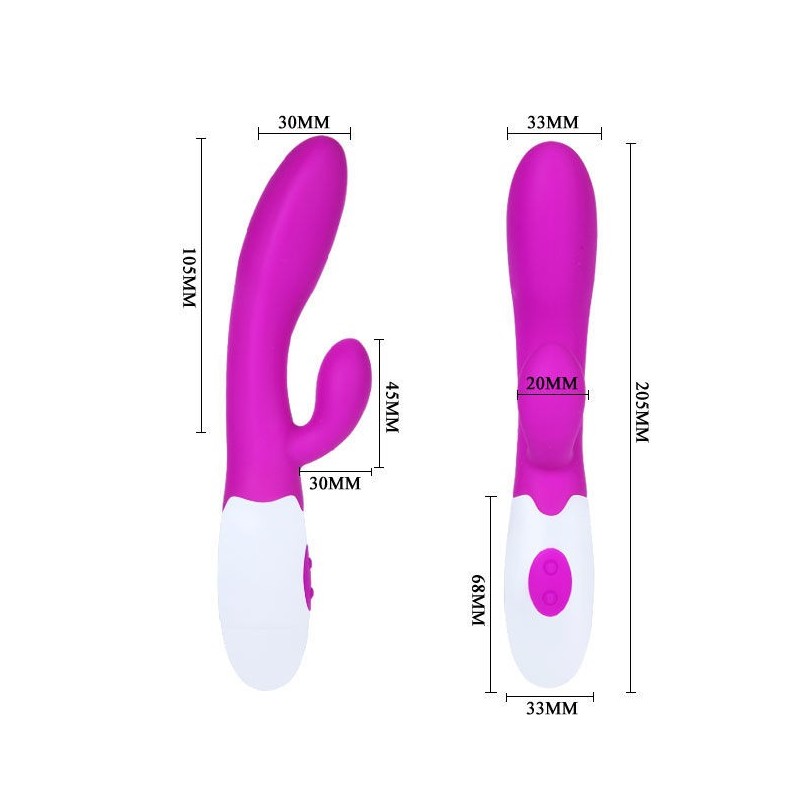 Vibratore Flirtation Alvis Con Stimolatore Del Clitoride - PRETTY LOVE FLIRTATION - Vibratori Clitoride | erosidea.com