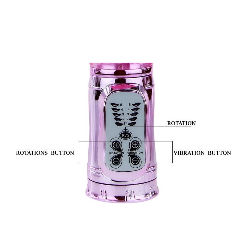 Rotator Rampante Rosa Rabbit Pulsante - BAILE ROTATIONS - Vibratori Rabbit | erosidea.com