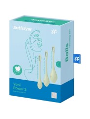 Set Da Allenamento Yoni Power 2 Verde - SATISFYER BALLS - Stimolatori | erosidea.com