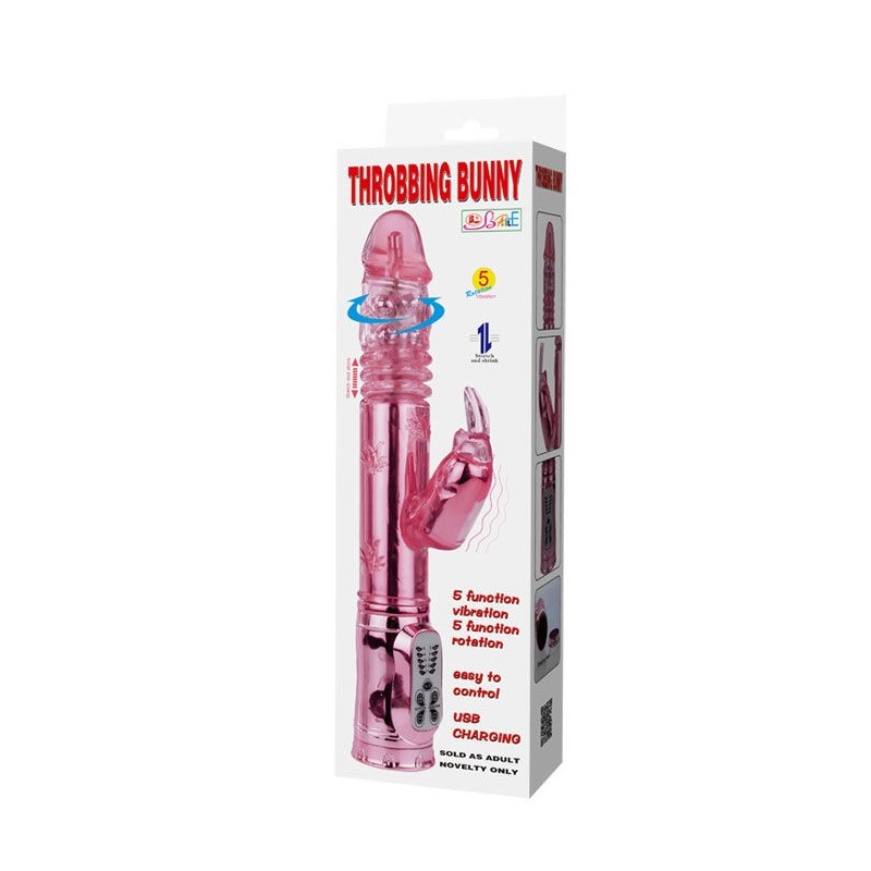 Rotator Rampante Rosa Rabbit Pulsante - BAILE ROTATIONS - Vibratori Rabbit | erosidea.com