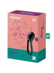 Vibratore Ad Anello Majestic Duo Nero - SATISFYER RING - Anelli Fallici | erosidea.com