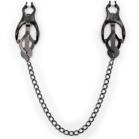 Ohmama Fetish - Pinze Per Capezzoli Giapponesi Con Catena Nera - OHMAMA FETISH - Pinzette Capezzoli | erosidea.com