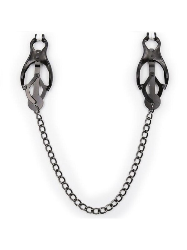Ohmama Fetish - Pinze Per Capezzoli Giapponesi Con Catena Nera - OHMAMA FETISH - Pinzette Capezzoli | erosidea.com
