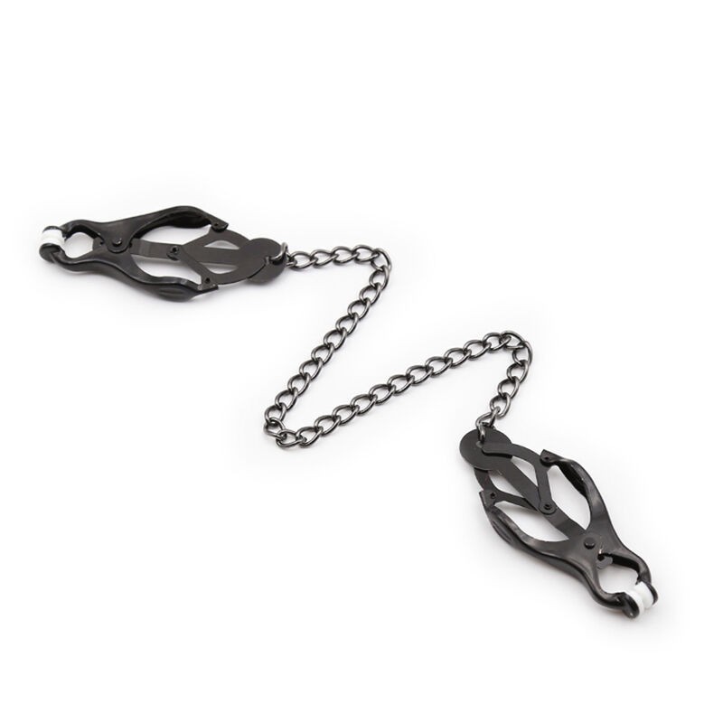 Ohmama Fetish - Pinze Per Capezzoli Giapponesi Con Catena Nera - OHMAMA FETISH - Pinzette Capezzoli | erosidea.com