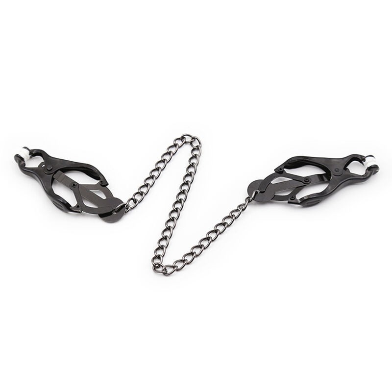 Ohmama Fetish - Pinze Per Capezzoli Giapponesi Con Catena Nera - OHMAMA FETISH - Pinzette Capezzoli | erosidea.com